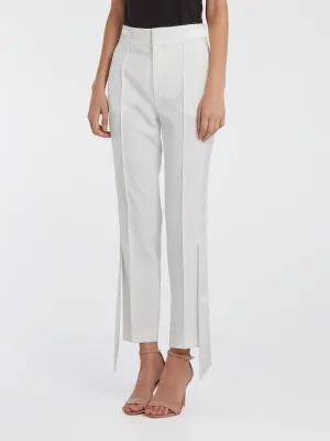 White Skinny Tux Pants