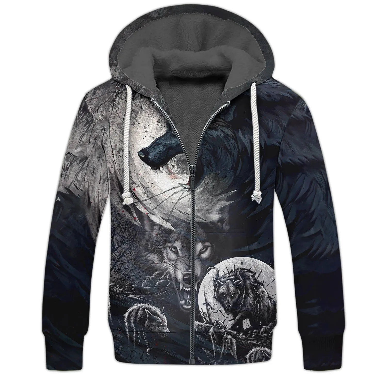 Wolf Tattoo 3D All Print Shirts Mythical Wolves