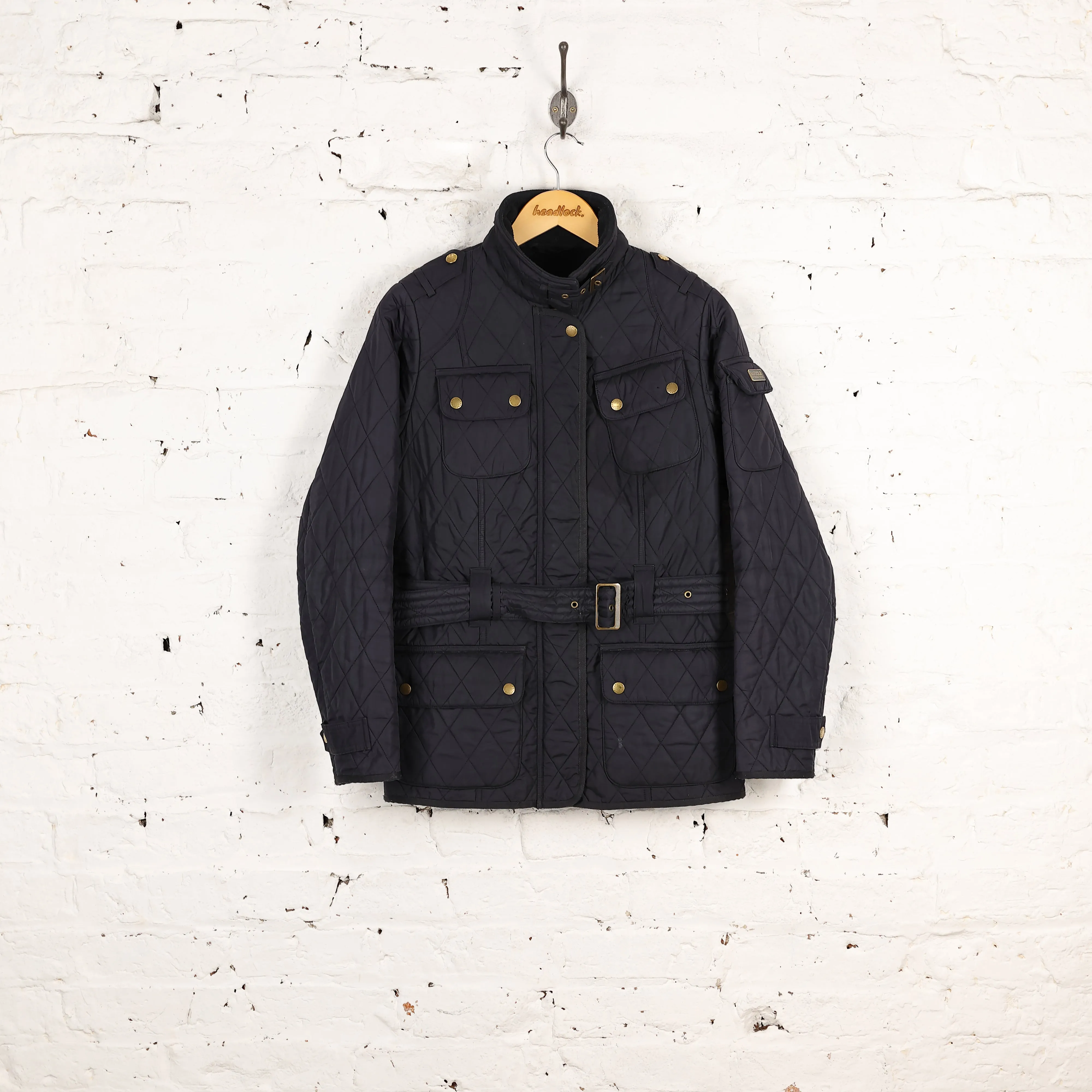 Women's Barbour Tourer Polar Quilt Quilted Jacket - Blue - Women's M