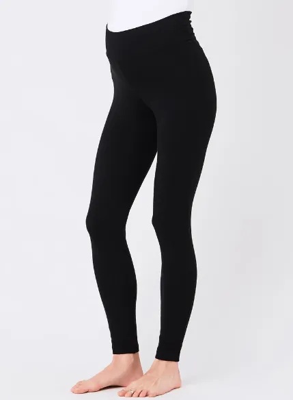 Women's Black Ripe maternity organic Maternity & Post Natal Cotton leggings