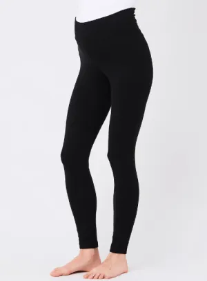 Women's Black Ripe maternity organic Maternity & Post Natal Cotton leggings