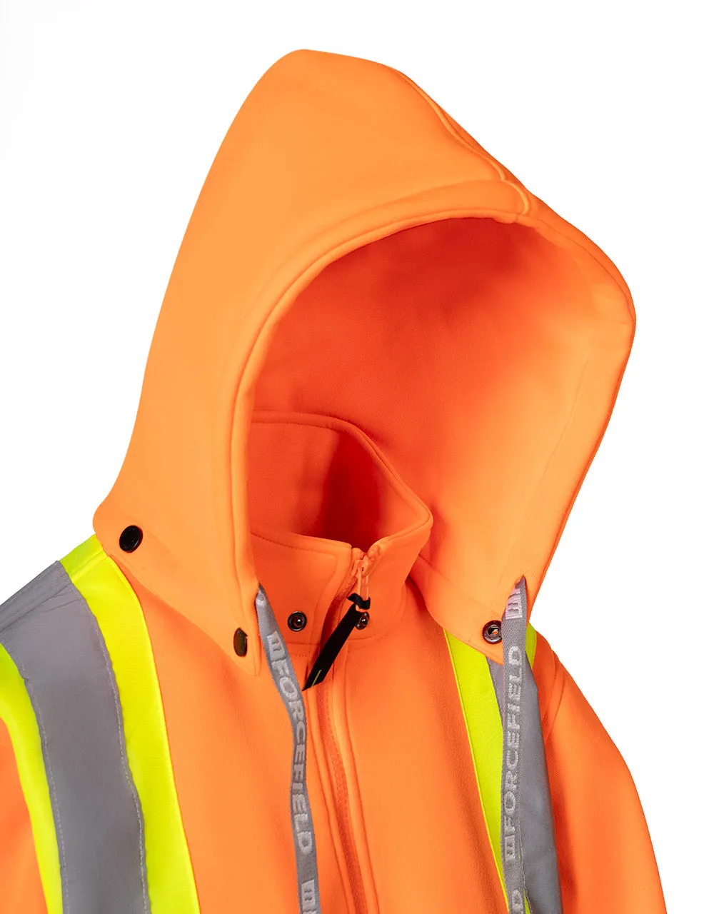 Women's Hi Vis Safety Hoodie with Detachable Hood