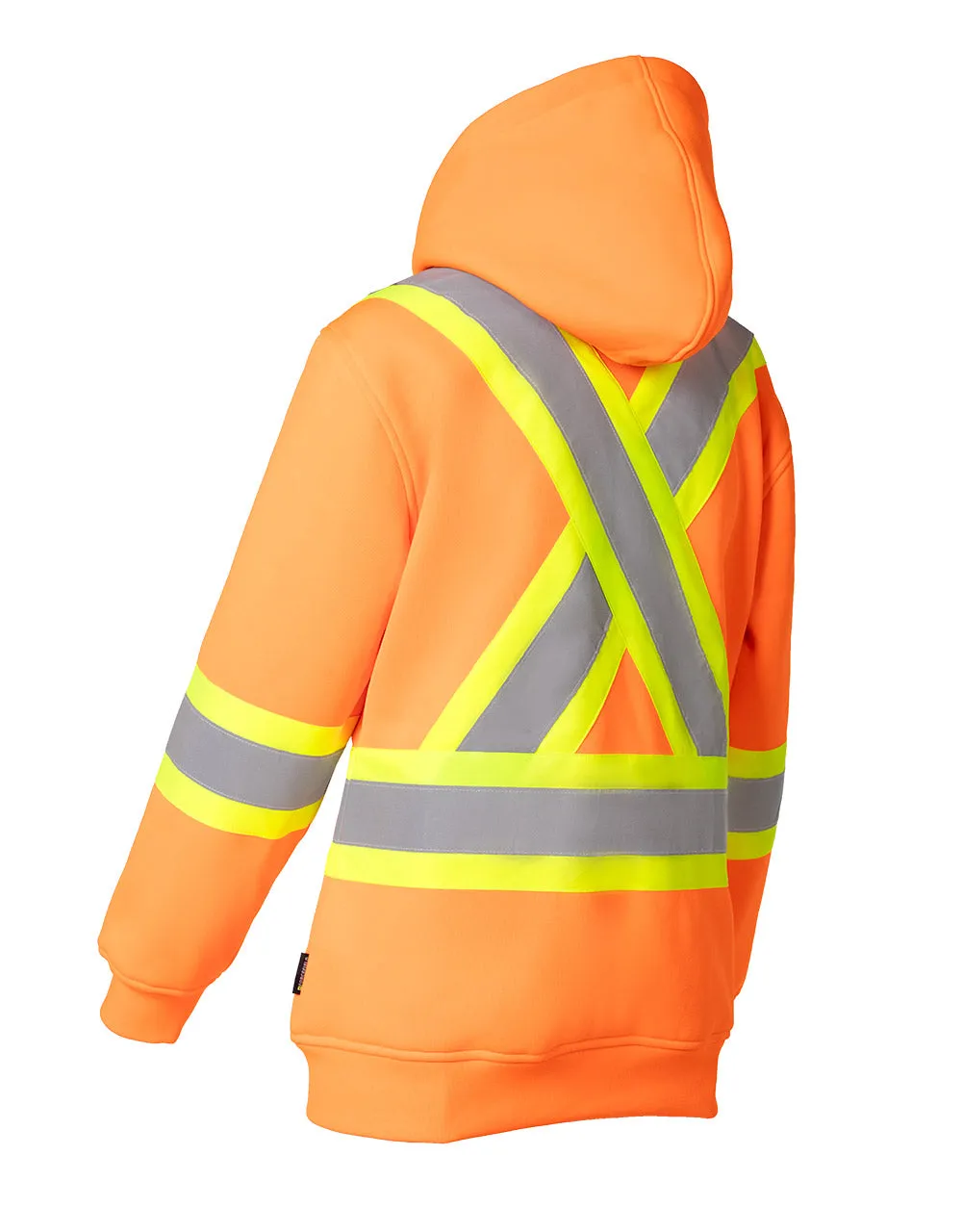 Women's Hi Vis Safety Hoodie with Detachable Hood