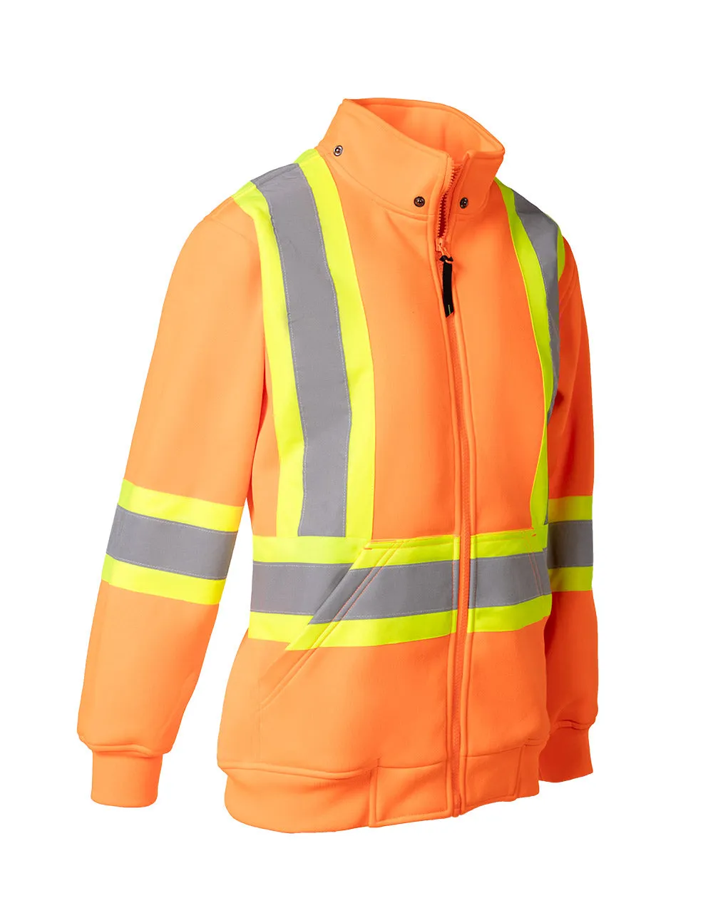 Women's Hi Vis Safety Hoodie with Detachable Hood