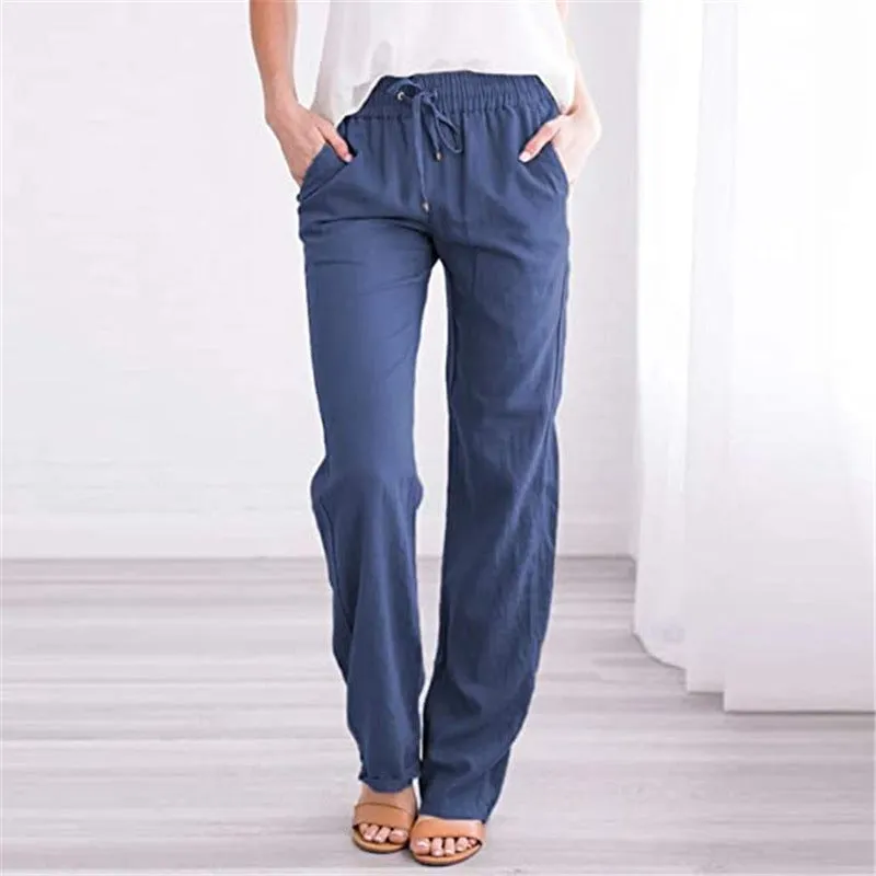 Women's Loose Fitting Casual Earth Toned Pants