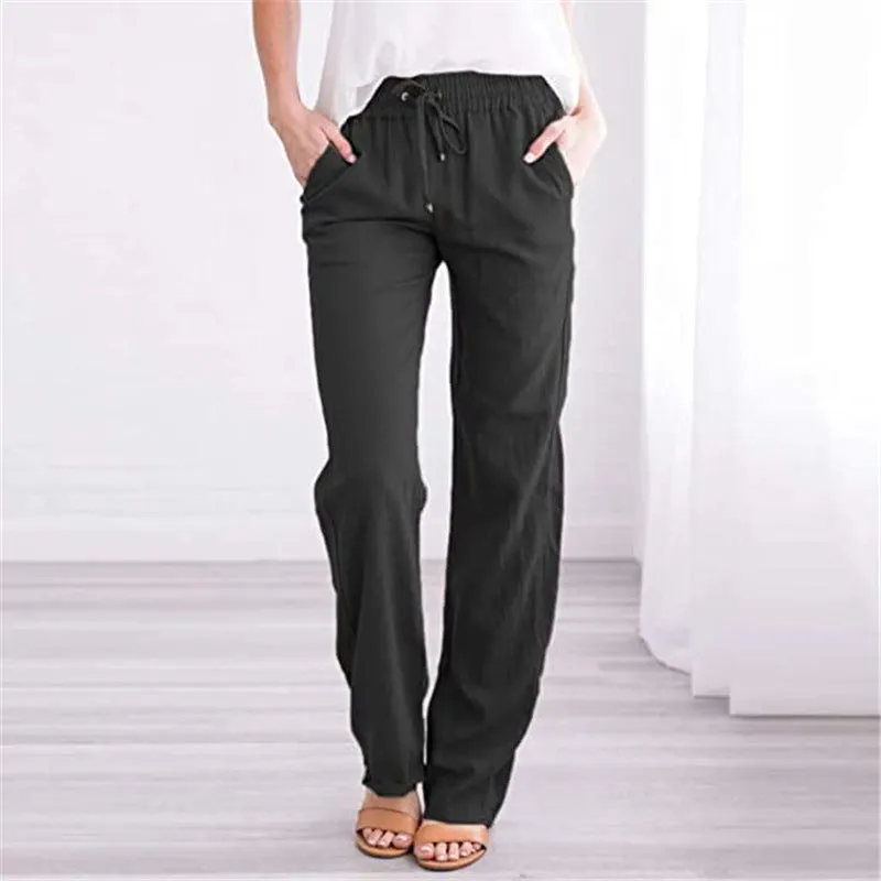 Women's Loose Fitting Casual Earth Toned Pants