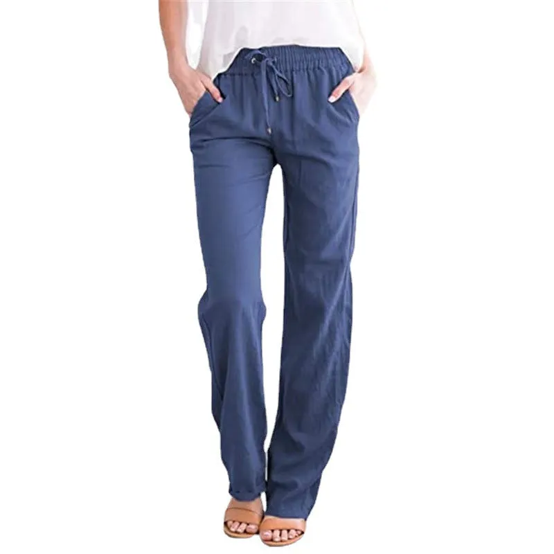 Women's Loose Fitting Casual Earth Toned Pants