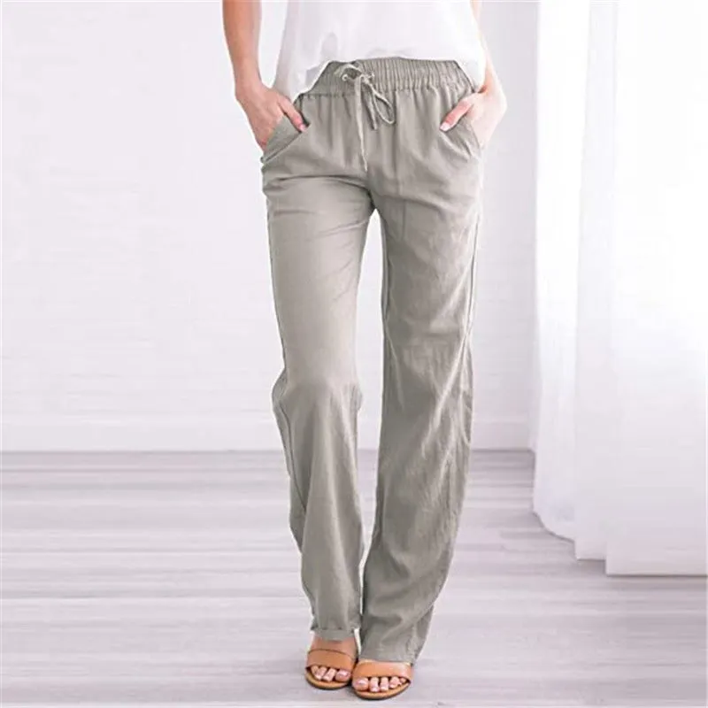 Women's Loose Fitting Casual Earth Toned Pants