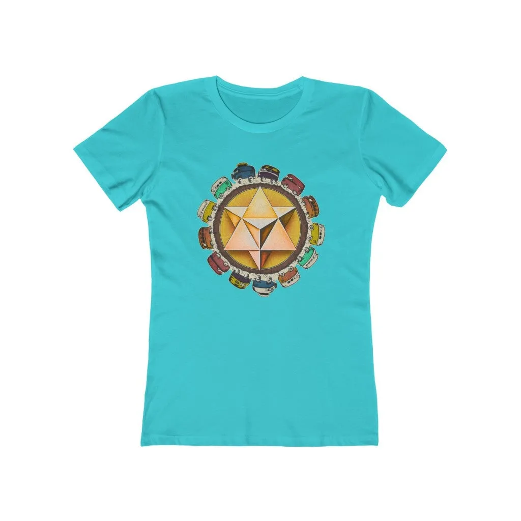 Womens Merkaba VW Kombi T-Shirt - Grateful Merkaba - Vanlife T-Shirts