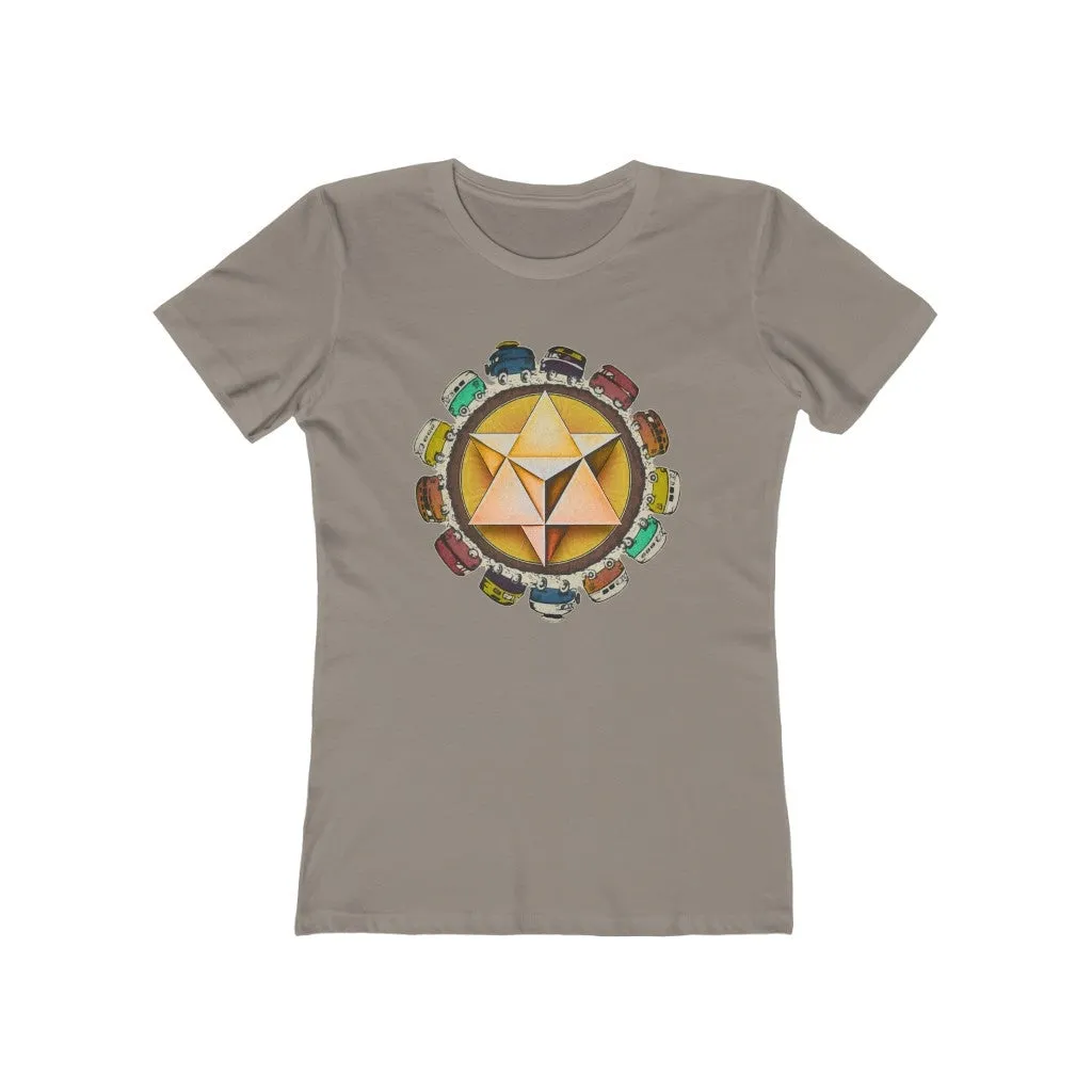 Womens Merkaba VW Kombi T-Shirt - Grateful Merkaba - Vanlife T-Shirts