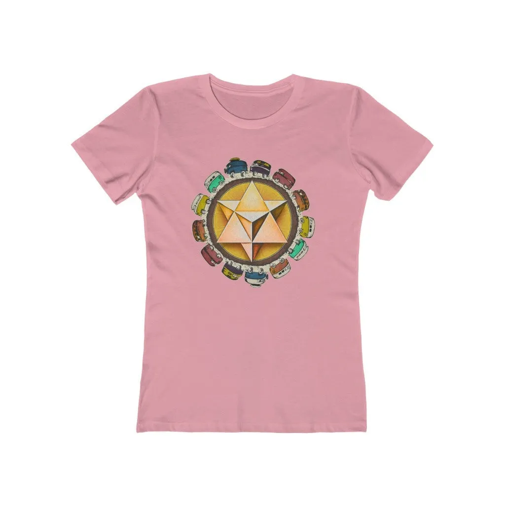 Womens Merkaba VW Kombi T-Shirt - Grateful Merkaba - Vanlife T-Shirts