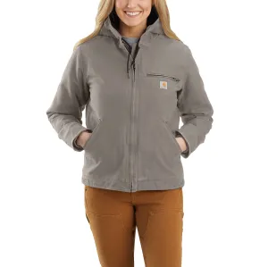 Women's Sherpa Lined Jacket - Loose Fit - Washed Duck - 3 Warmest Rating