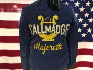 Women’s Vintage 1940’s - 50’s Tallmadge Majorette Cord Bomber Jacket by Sherwood’s Barberton Ohio USA