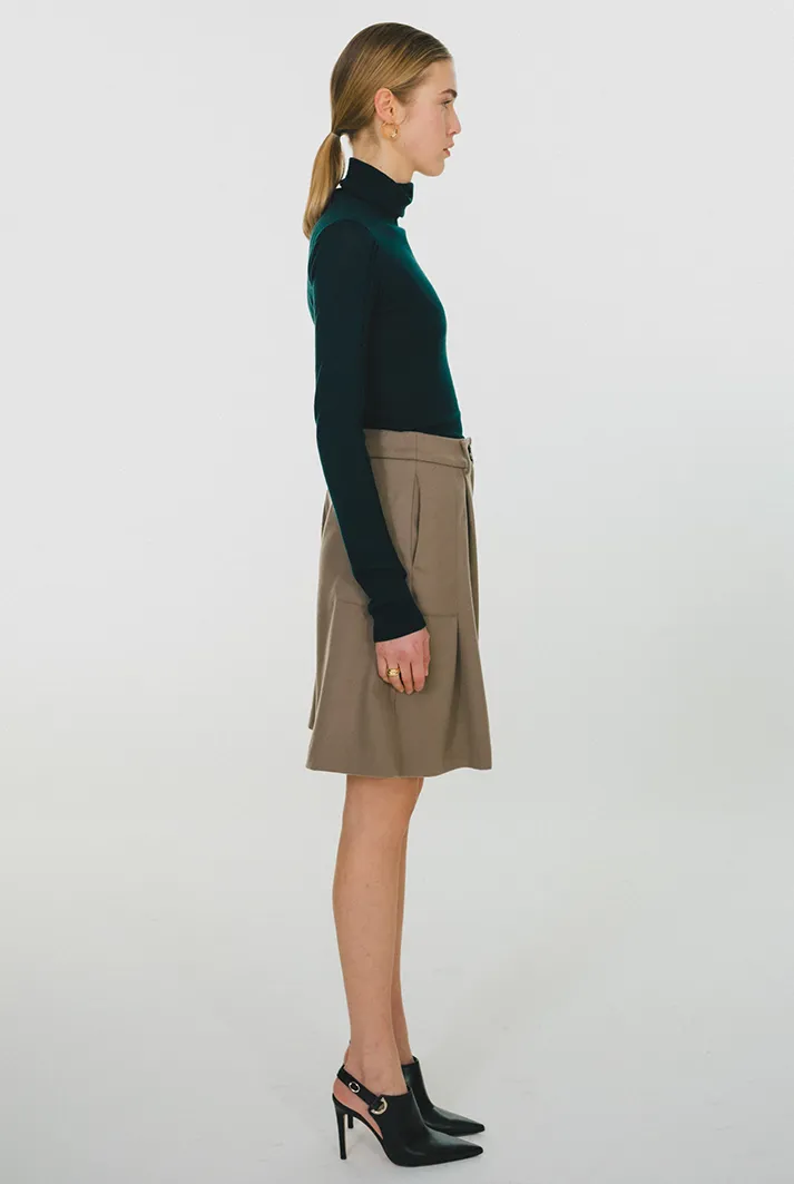 Wool Culotte Shorts