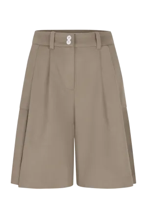 Wool Culotte Shorts